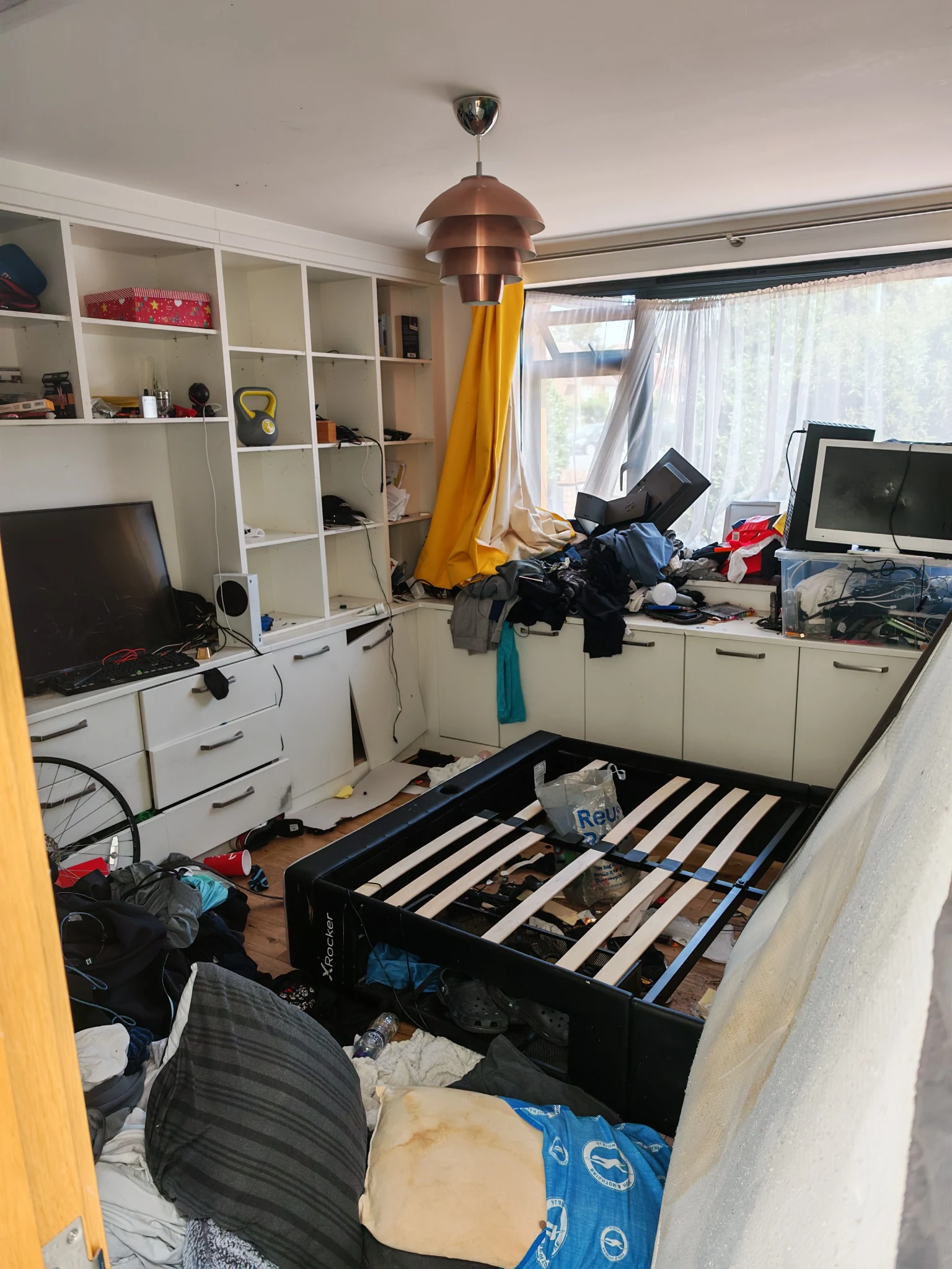 Bedroom before cleaning