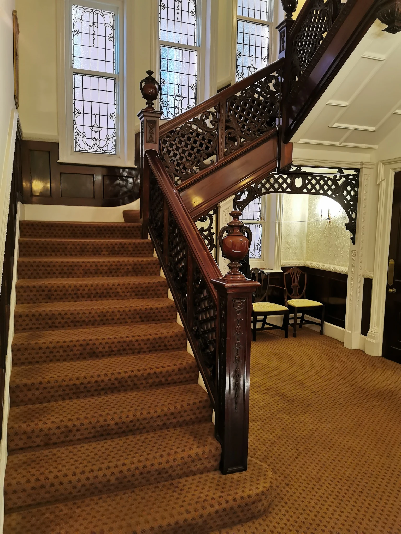 Elegant communal staircase